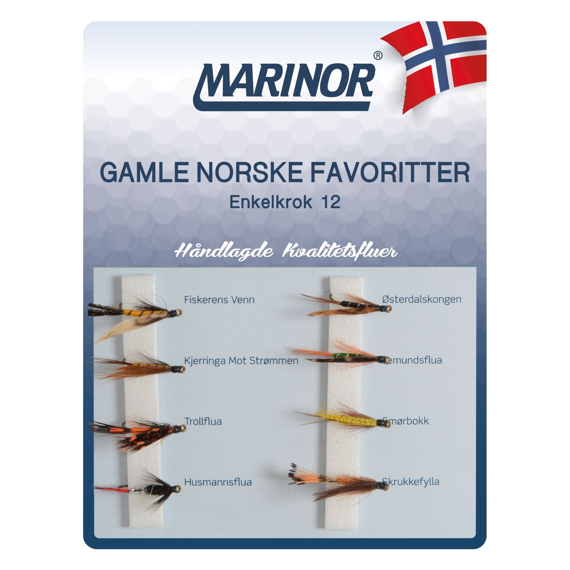 Fluesett Gamle Norske Favoritter 8 - pk - Fjellfiske