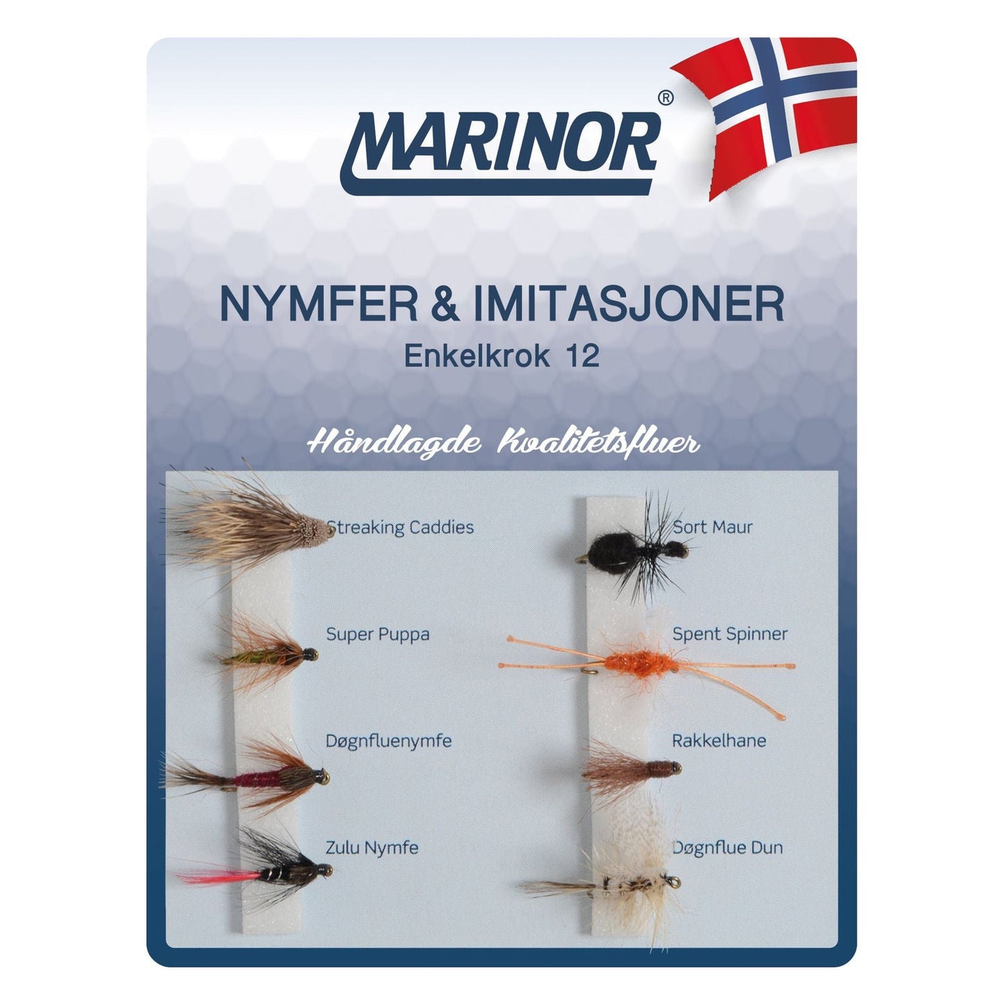 Fluesett Nymfer & Imitasjoner 8 - pk - Fjellfiske