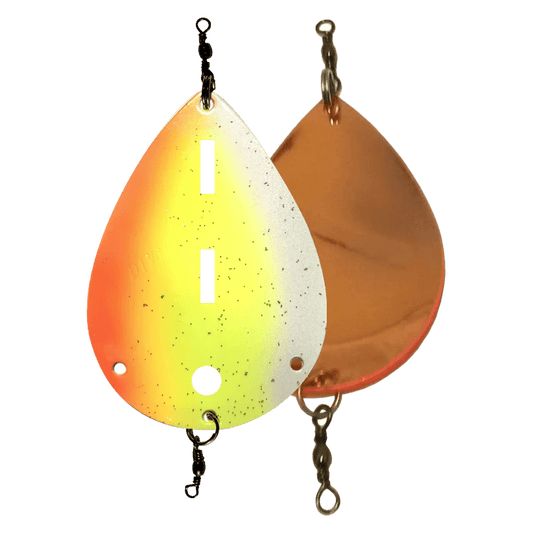 Søvik Dividalsblinken WL UV Tricolor/Kobber 70mm - Fjellfiske